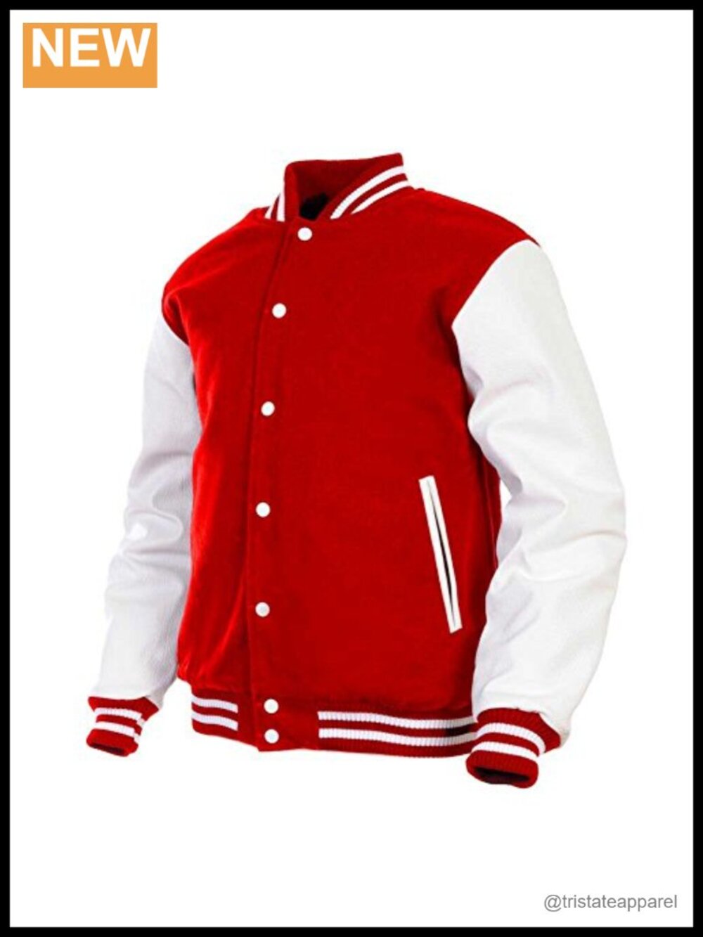 Women's Varsity Jacket Genuine Leather Sleeves Wool Blend Letterman
